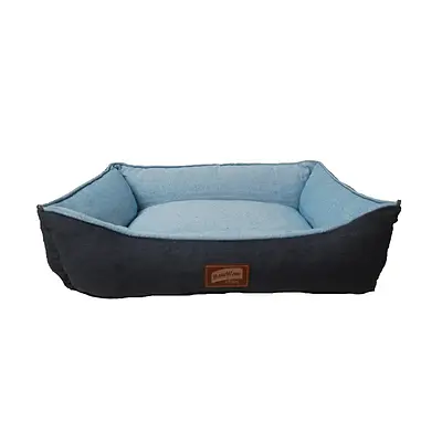 Cama Baw Waw Doce Soneca Azul para Cães e Gatos