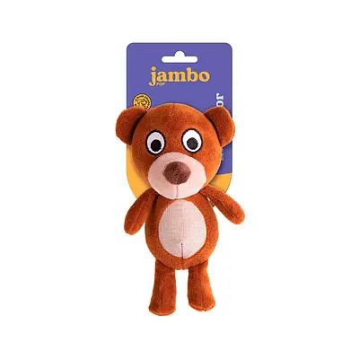 Brinquedo Jambo Mordedor Pelúcia Pop Bicho Urso para Cães
