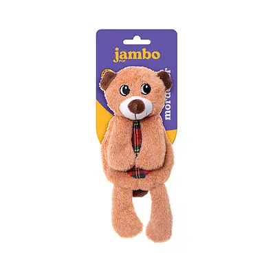 Brinquedo Jambo Mordedor Pelúcia Pop Arm Urso para Cães