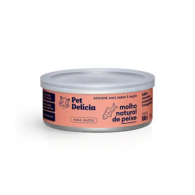 Molho Natural Pet Delícia Peixe para Gatos 100 g