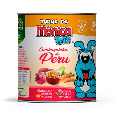 Ração Úmida Turma da Mônica Pets para Cães Cumbuquinha de Peru 280 g