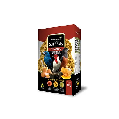 Ração Reino das Aves Suprema Natural para Pássaros Silvestres 700 g