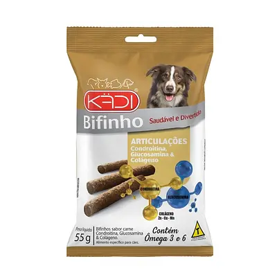 Snack Kadi Bifinho Articulações para Cães Sabor Carne - 55 g