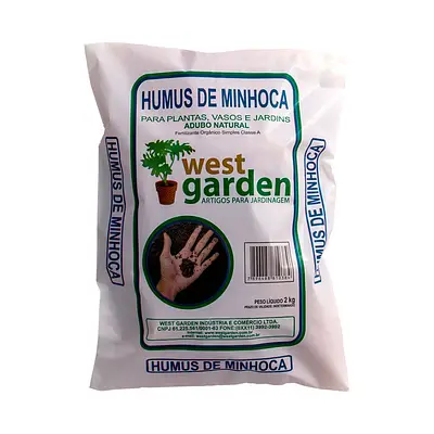 Humus de Minhoca West Garden 2kg