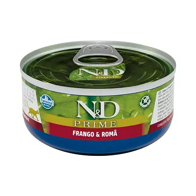 Ração Úmida N&D Prime para Gatos Adultos Sabor Frango e Romã 70 g