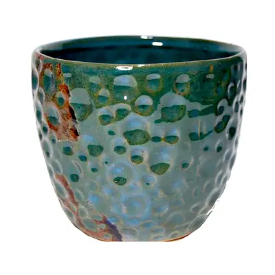 Vaso Floral Atlanta Cerâmica Seleta Verde