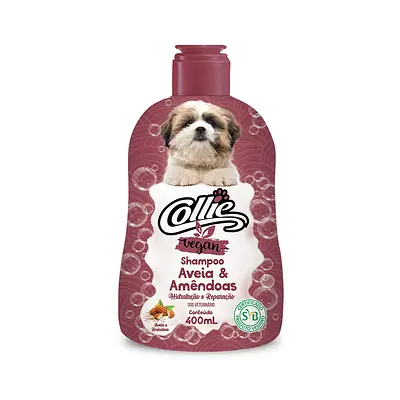Shampoo Collie Vegan Aveia e Amêndoas para Cães 400 ml