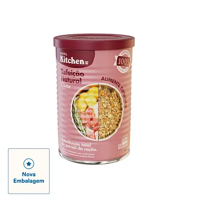 Refeição Natural Zee.Dog Kitchen Lata para Cães Filhotes Sabor Carne - 400g