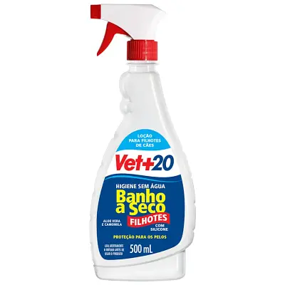 Banho A Seco Vet+20 Spray 500ml