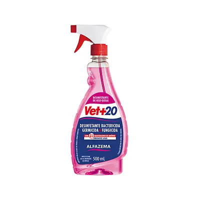 Desinfetante Vet+20 Pronto Uso Bactericida Spray Alfazema 500 ml