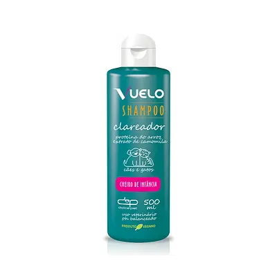 Shampoo Vuelo Cheiro de Infância para Cães e Gatos 500ml