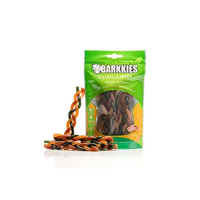 Snack Barkkies Legumes e Frango para Cães 100g