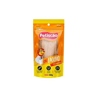 Osso Petiscão Cãolageno Sabor Frango para Cães 100 g