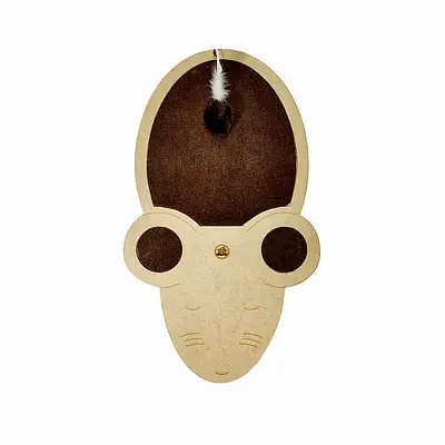 Arranhador Fábrica Pet Joy Mouse Marrom para Gatos