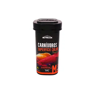 Ração Nutricon Premium Carnívoros Superfície Color M para Peixes 225g