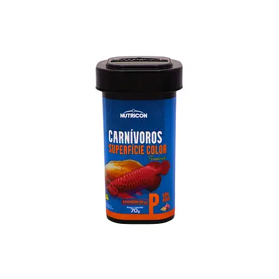 Ração Nutricon Premium Carnívoros Superfície Color P para Peixes 70g