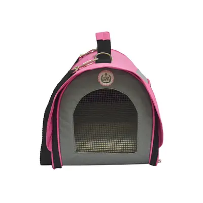Bolsa de Transporte São Pet P-Sport Rosa para Cães e Gatos