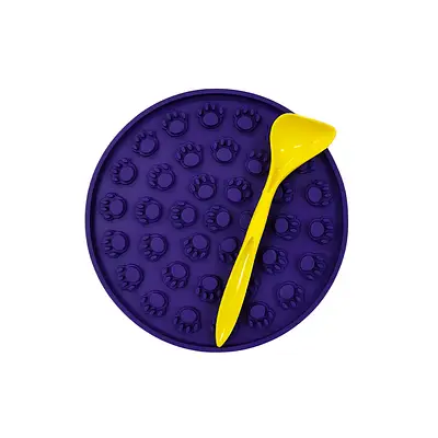 Brinquedo e Comedouro Amicus Lamb Lamb Circulo Roxo para Cães e Gatos