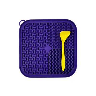 Brinquedo e Comedouro Amicus Lamb Lamb Quadrado Roxo para Cães e Gatos
