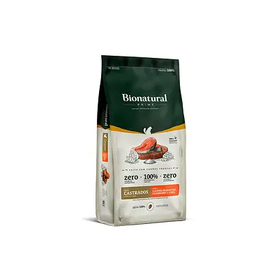 Ração Bionatural Prime para Gatos Castrados Salmão, Maracujá, Cranberry e Chia