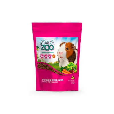 Ração Extrusada Megazoo para Porquinho da Índia - 1,2 kg