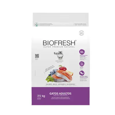 Ração Biofresh Para Gatos Adultos Salmão 7,5kg