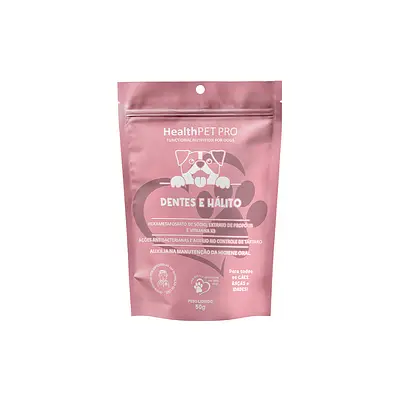 Biscoito HealthPet Pró Dentes e Hálitos para Cães 50 g
