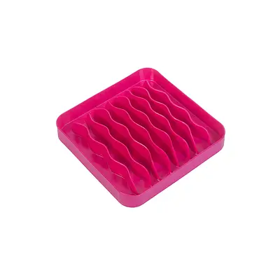 Comedouro Lento e Funcional Pet Games Pet Wave Rosa para Cães e Gatos