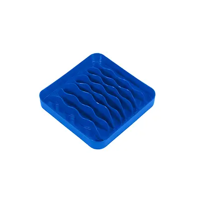 Comedouro Lento e Funcional Pet Games Pet Wave Azul para Cães e Gatos
