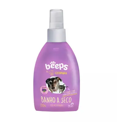 Banho a Seco Beeps Estopinha Cães e Gatos Pet Society 200ml