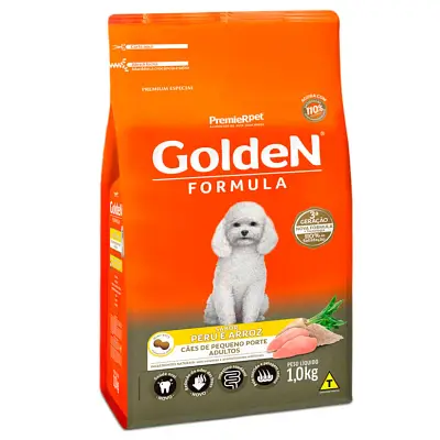 Ração Premier Golden Fórmula Mini Bits para Cães Adultos Peru e Arroz 1kg