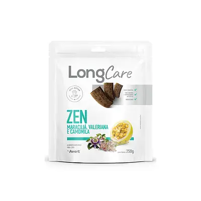 Snack LongCare Funcional Zen para Cães Adultos Sabor Maracujá, Valeriana e Camomila