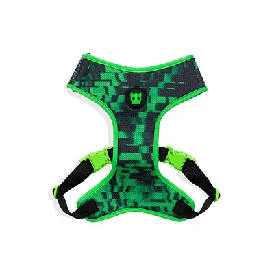 Peitoral Zee.Dog Glitch Air Mesh Ajustável Error 410 para Cães
