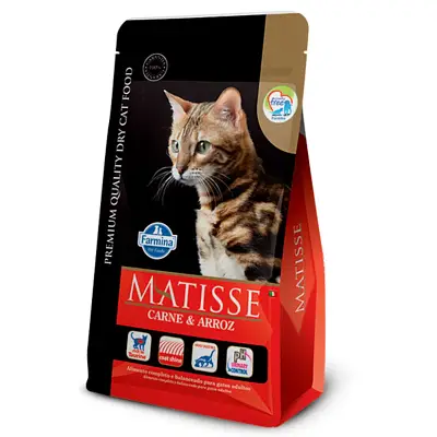 Ração Farmina Matisse Gatos Carne e Arroz 2kg