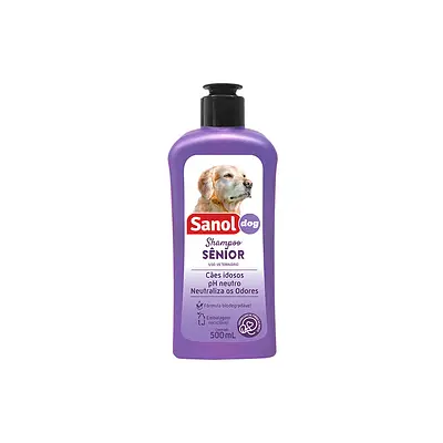 Shampoo Sanol Dog Sênior para Cães 500 ml