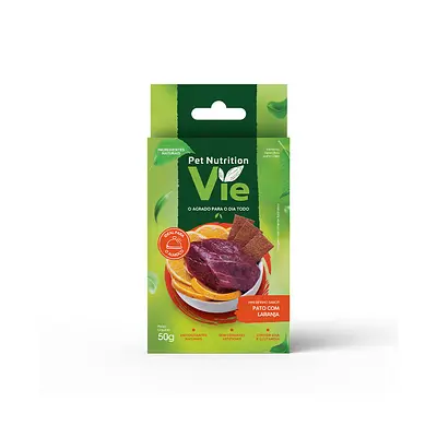 Snack Pet Nutrition Vie Pato com Laranja para Cães 50 g