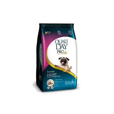 Ração Qualiday Pro Life Light Sabor Frango com Batata Doce para Cães Adultos Raças Pequenas