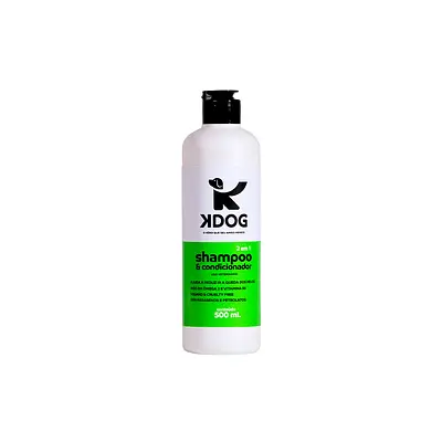 Shampoo e Condicionador Kdog 2x1 para Cães 500 ml