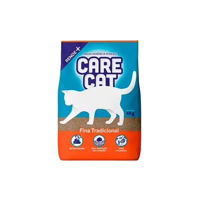 Areia Higiênica Carecat Grãos Finos