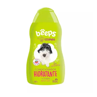 Condicionador Hidratante Beeps Estopinha Cães e Gatos Pet Society 480ml
