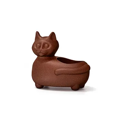 Vaso Nutriplan Mascote Gato Ferrugem