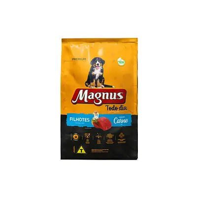 Ração Magnus Todo Dia para Cães Filhotes Sabor Carne