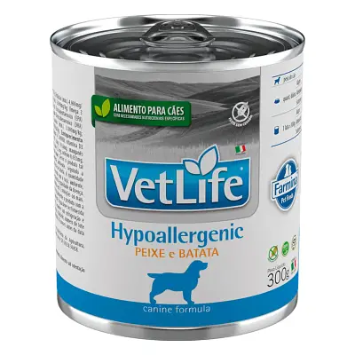 Ração Úmida Vet Life Cães Hypoallergenic Peixe 300g
