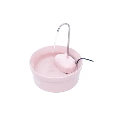 Fonte Amicus Aqua Porcelana Rosa para Gatos