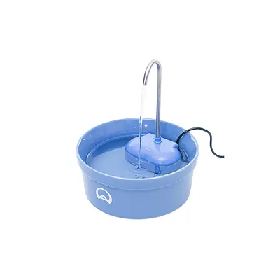 Fonte Amicus Aqua Porcelana Azul para Gatos