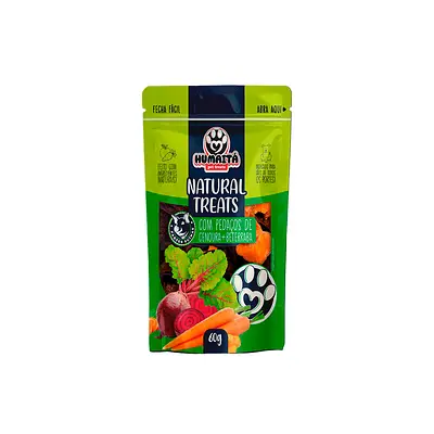Snack Humaitá Natural para Cães Sabor Suíno, Cenoura e Beterraba 60 g