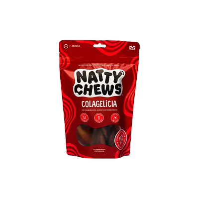 Osso Natty Chews Colágeno Bovino Natural para Cães - 2 Unidades