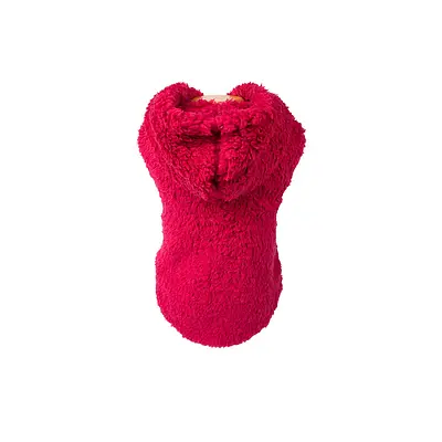 Blusa com Capuz Fábrica Pet Peludinha Rosa para Cães e Gatos