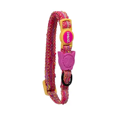 Coleira Zee.Cat Fuse Chop Rosa para Gatos