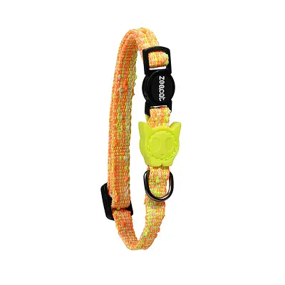 Coleira Zee.Cat Fuse Bikr Laranja para Gatos